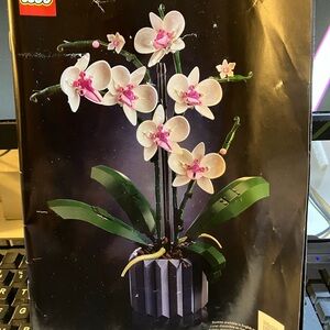 LEGO White and Pink Orchid Decorative Plant - Home Accents